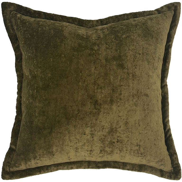 Brown textured cushion on a white background