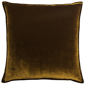 Brown velvet cushion