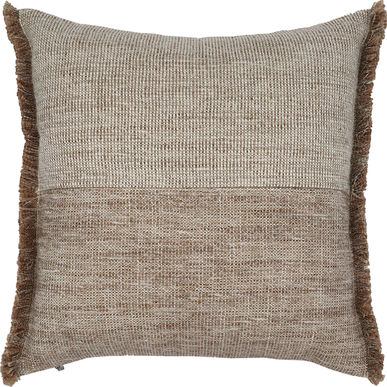 Forage Cloth Cushion with Fringing - Wren