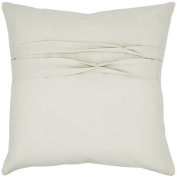 Lotus Cushion with Box Pleat Detail - Rice Paper