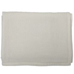 Merino Wool Waffle Throw - Cream §