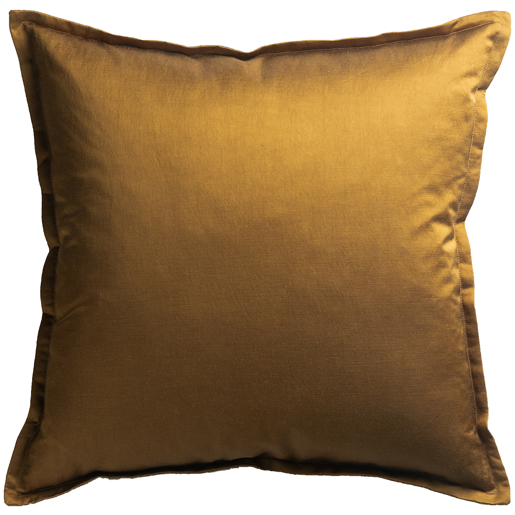 Gold-coloured cushion