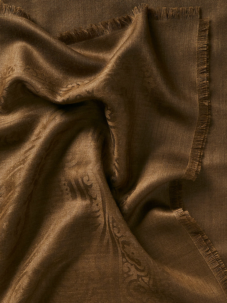 Silk & Alpaca Paisley Bandana - Bay