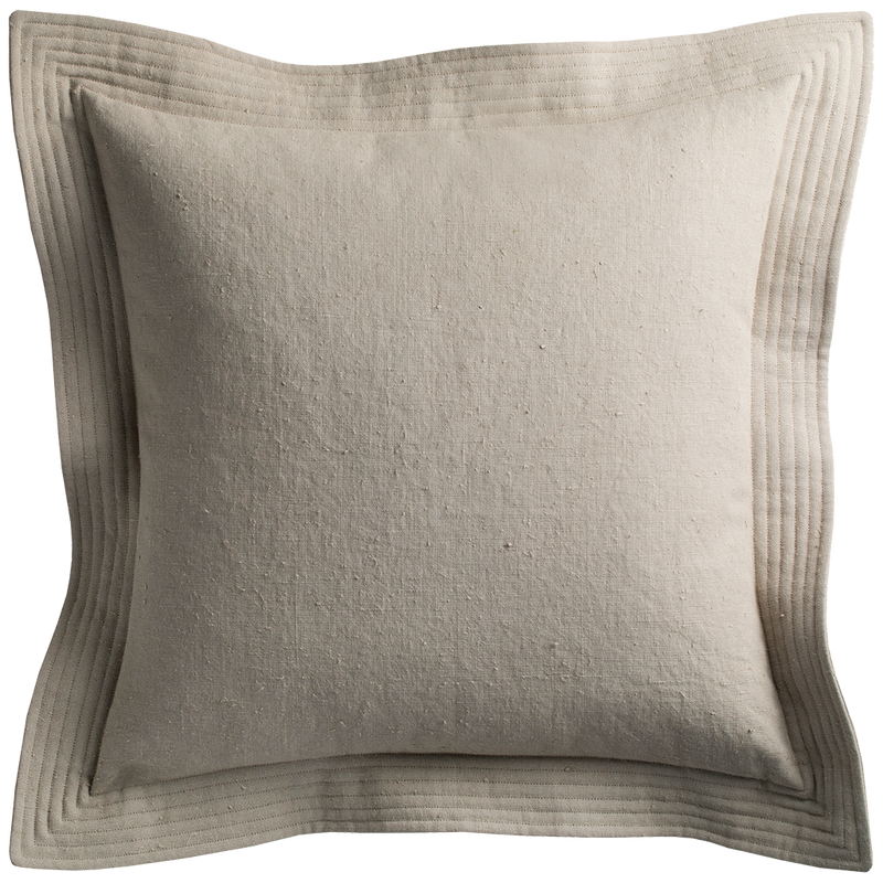 Vintage Cushion with Quilted Detail - Cement §