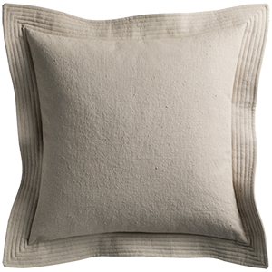 Vintage Cushion with Quilted Detail - Cement §