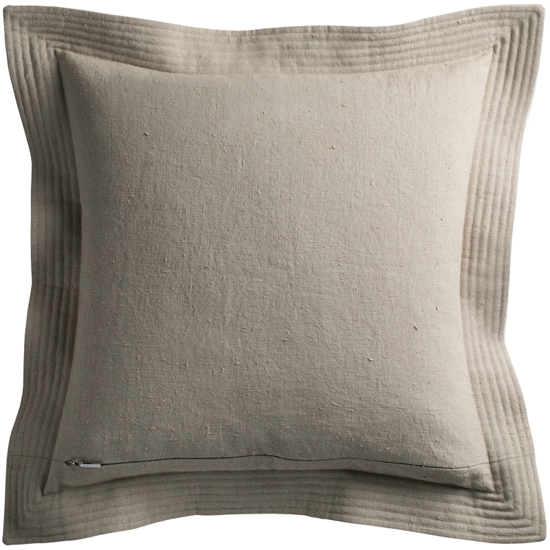 Vintage Cushion with Quilted Detail - Cement §