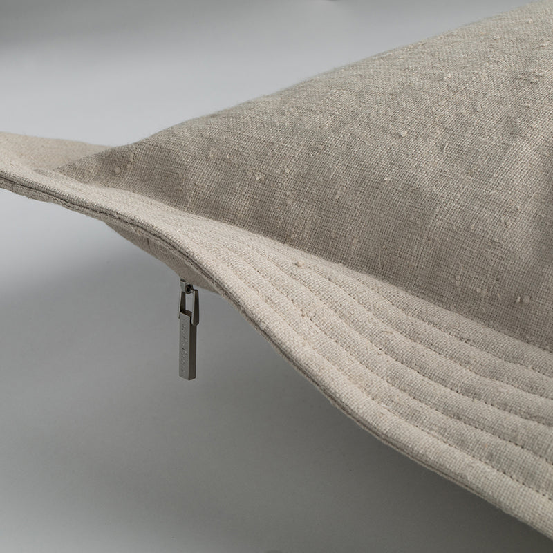 Vintage Cushion with Quilted Detail - Cement §